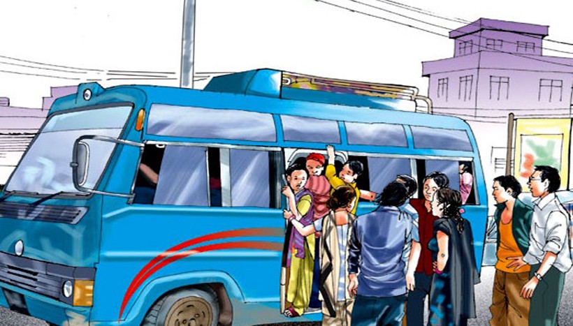 तोकिए भन्दा छ गुणा बढी भाडा लिने गाडीलाई कारबाही