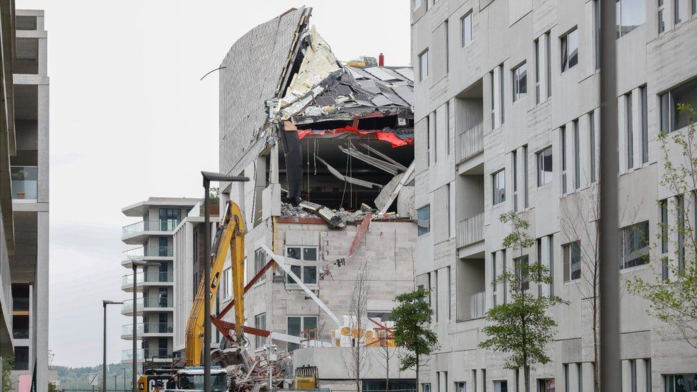बेल्जियममा एक निर्माणाधीन विद्यालयको भवन भत्किँदा पाँच जनाको मृत्यु