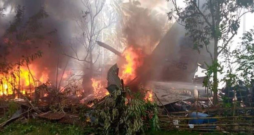 सेनाको विमान दुर्घटना : फिलिपिन्स