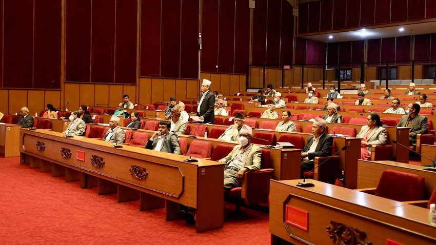 राष्ट्रियसभा बैठकको शुन्य समय बोल्दै सदस्यहरु