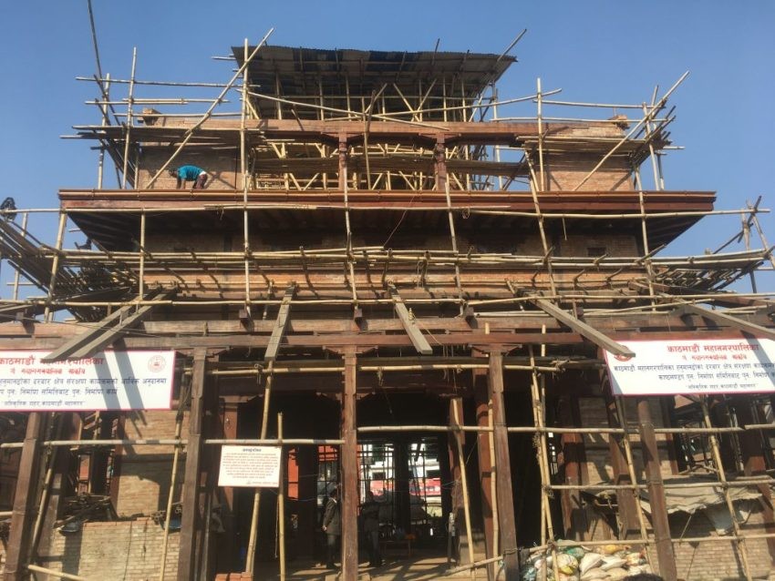 काष्ठमण्डप पुनर्निर्माण सकिदै