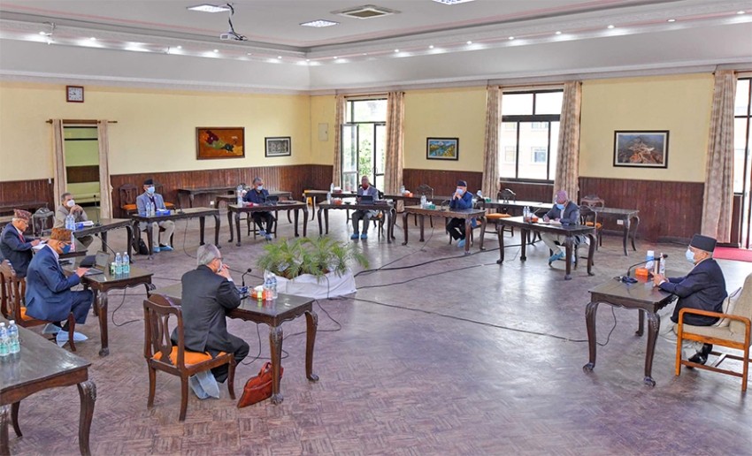 कार्यदलले गरेको  सहमति अनुमोदनका लागि  एमाले स्थायी कमिटी बैठक बस्दै