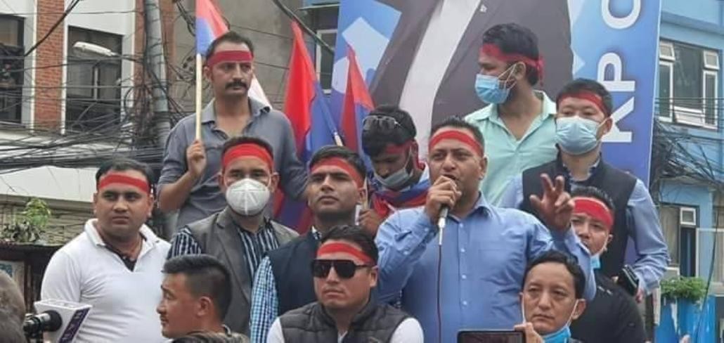 सरकारको पक्षमा युवाहरुको सडक प्रदर्शन (भिडियोसहित)