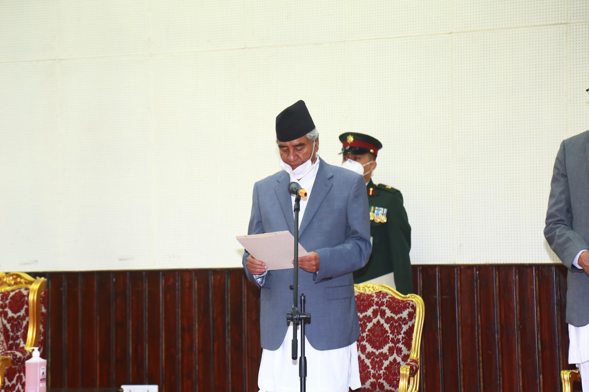 नवनियुक्त प्रधानमन्त्री शेरबहादुर देउवाको सपथग्रहण समारोह (फोटो फिचर)