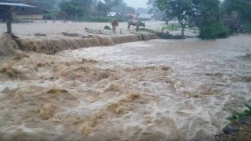 देउखुरीका १०० भन्दा बढी घरधुरी बाढीको उच्च जोखिममा