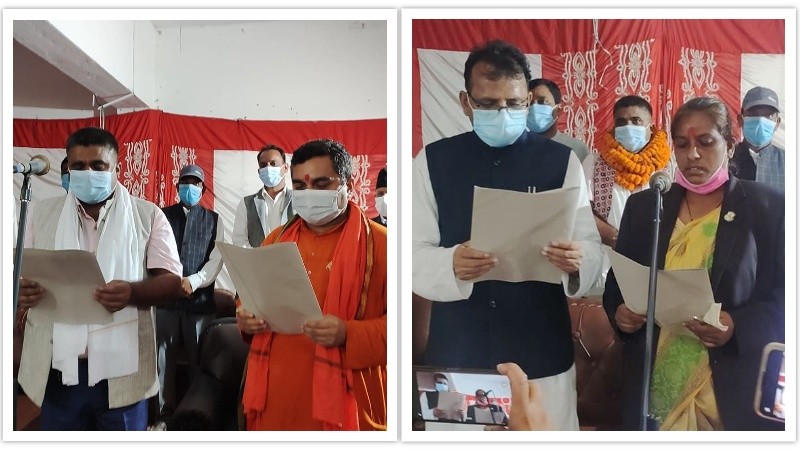 प्रदेश २ :  माओवादीबाट सरकारमा सहभागी  मन्त्रीले लिए  शपथ