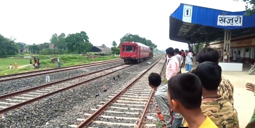 जयनगर–जनकपुर–कुर्था रेल्वे ट्रयाकको परीक्षण शुरु