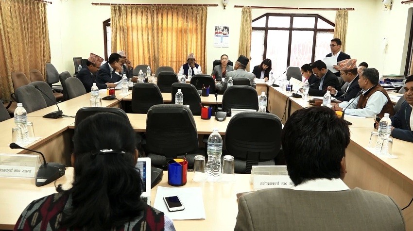 विपद् र दैविक प्रकोप सम्बन्धि विषयमा छलफल गर्ने राज्य व्यवस्था तथा सुशासन समिति निर्णय