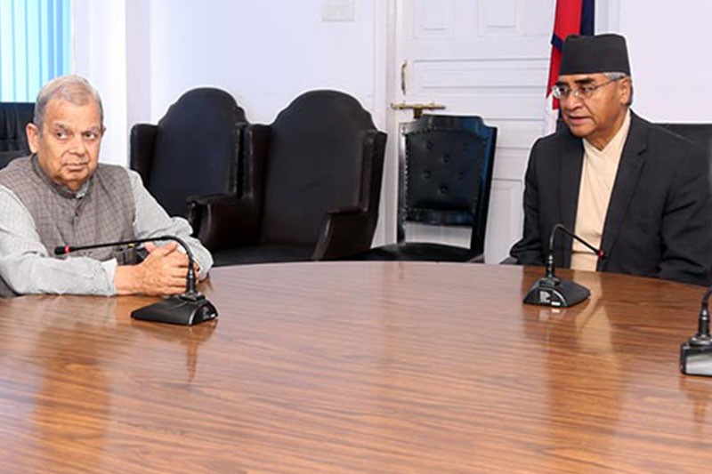 प्रधानमन्त्री देउवा र जसपा अध्यक्ष ठाकुरबीच भेटवार्ता