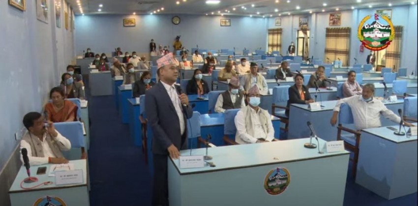 लुम्बिनी प्रदेश सभामा अविश्वास प्रस्तावमाथि छलफल सकियो