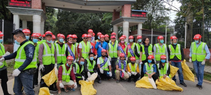 पिपुल्स भोलेन्टियरद्वारा त्रिभुवन विश्वविद्यालयमा सरसफाइ