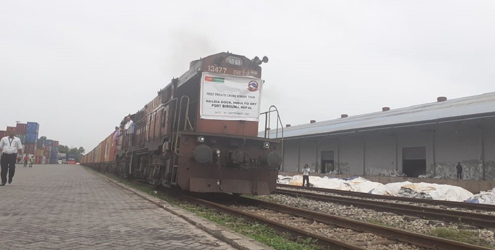 वीरगन्ज आइपुग्यो निजी भारतीय कार्गो रेल, नेपालको १२ वर्षदेखिको माग पूरा