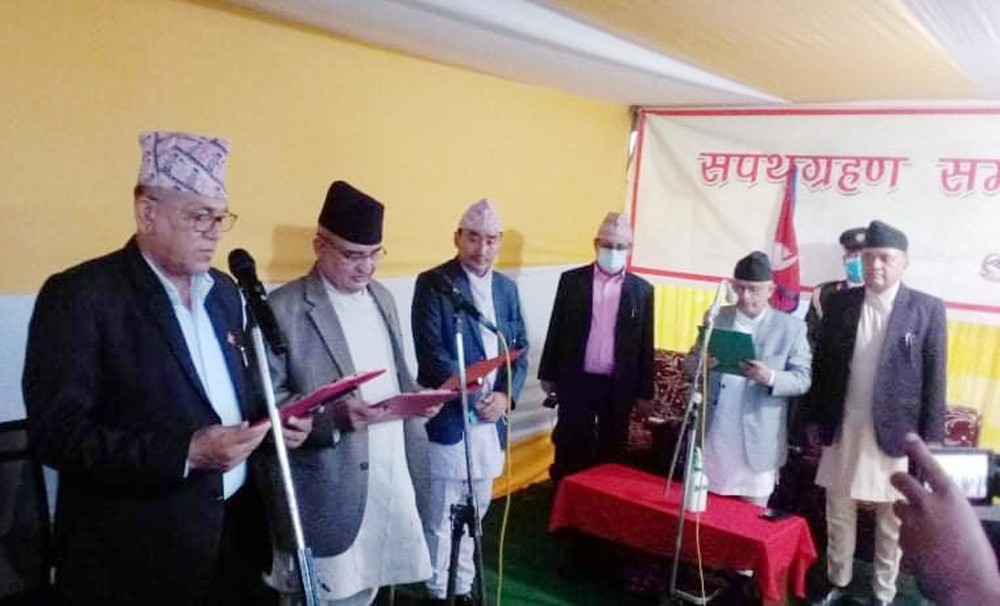 प्रदेश १ मा दुई मन्त्री र तीन राज्यमन्त्री थपिए, कसलाई कुन मन्त्रालय ?