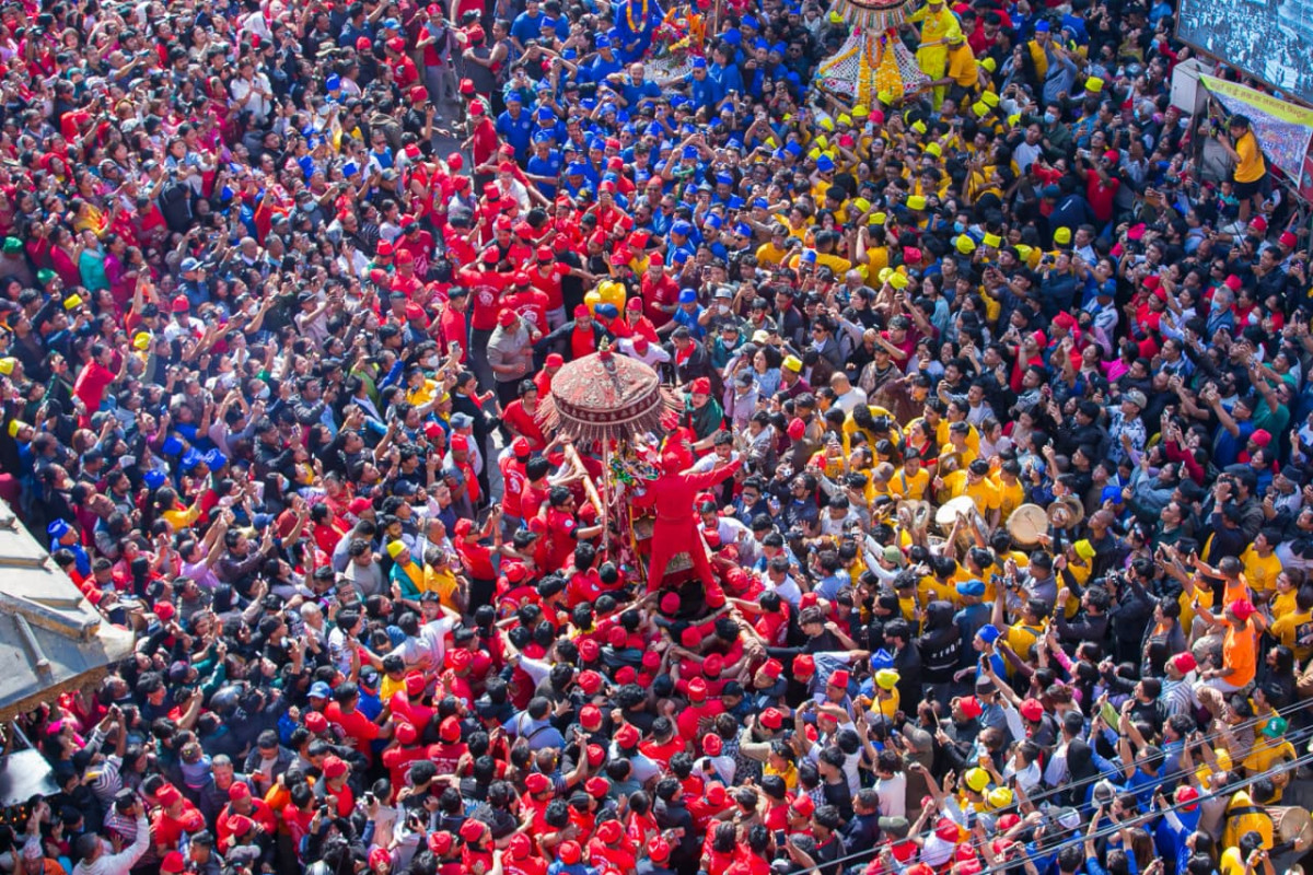 असनमा मनाइयो देवता जुधाउने जात्रा