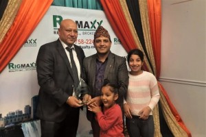 क्यानडाका रियल स्टेट व्यवसायीहरु सम्मानित, ज्ञवालीलाई सिल्भर अवार्ड