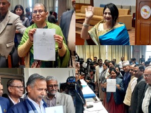 एक उपराष्ट्रपति पदमा ४ जनाको उम्मेदवारी दर्ता