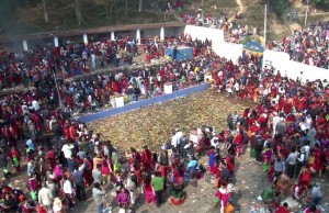 मातातीर्थमा स्नान गर्नेको घुइँचो