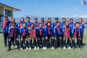 चारदेशीय महिला टी–२० क्रिकेट शृङ्खलामा नेपालले नामिबियासँग खेल्दै