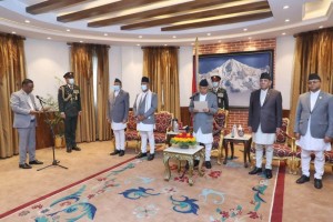 नवनियुक्त दुई मन्त्रीले लिए शपथ