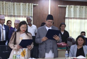 रास्वपा सांसद कंसाकारले लिइन् शपथ