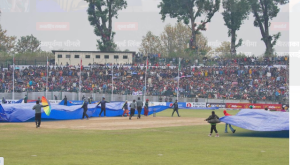 नेपाल र यूएईबीचको खेल वर्षाका कारण रोकियो