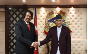 प्रधानमन्त्री देउवा र जनमत पार्टीका अध्यक्ष सीके राउतबीच भेटवार्ता