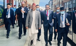 उपप्रधानमन्त्री श्रेष्ठद्वारा विमानस्थल क्षेत्रको अनुगमन