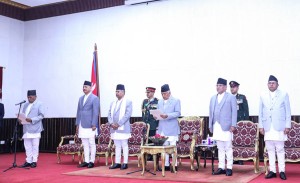 राष्ट्रिय सभाका अध्यक्ष दाहालले लिए शपथ