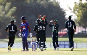 १९ वर्ष मुनिको एसिया कप क्रिकेटको पहिलो खेलमा नेपाल पाकिस्तानसँग पराजित
