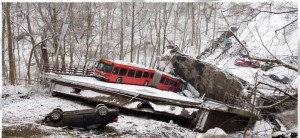 अमेरिकाको पिट्सवर्गमा पुल भत्किंदा १० जना घाइते