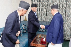 तीन दलका शीर्ष नेताहरुसँग सभामुखको छलफल