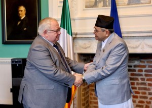 सभामुख घिमिरेद्वारा आयरल्याण्डका समकक्षीसँग भेट