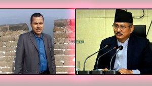 पूर्वगृहमन्त्री बालकृष्ण खाँण र उनका स्वकीय सचिव  केसी पक्राउ