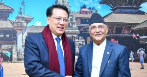 अध्यक्ष ओली र चिनियाँ प्रतिनिधिमण्डलबीच भेटवार्ता