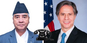 प्रधानमन्त्री देउवा र अमेरिकी विदेशमन्त्रीबीच टेलिफोन वार्ता