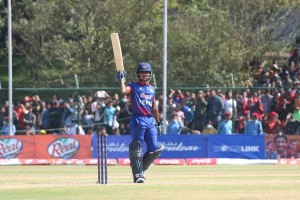 नेपालले ओमानलाई दियो १८५ रनको लक्ष