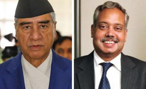 भारतीय राजदूतले प्रधानमन्त्री देउवालाई भेटेर दिए बधाई