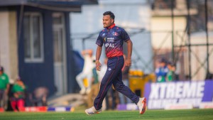 टी-२० अन्तर्राष्ट्रियमा हेमन्त धामी को पहिलो विकेट