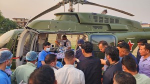 रवि लामिछानेका चालक थापालाई हेलिकप्टरबाट काठमाडौं ल्याइयो