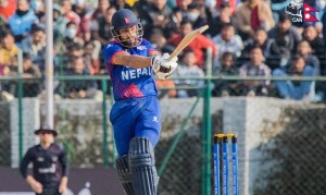 नेपालले चौथो विकेट गुमायो, कुशल भुर्तेल आउट