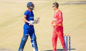 विश्व कप छनाेट : नेपाल जिम्बावेसँग ८ विकेटले पराजित