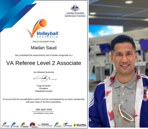 मदनको भलिबल मोहः पाए भलिबल रेफ्री लेभल २ को मान्यता