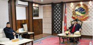 प्रधानमन्त्री प्रचण्ड र एमाले अध्यक्ष ओलीबीच भेटवार्ता