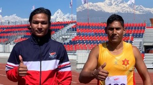नवौं राष्ट्रिय खेलकुद प्रतियोगिता अन्तर्गत एथलेटिक्स डिस्कस थ्रोमा आर्मी र लुम्बिनीलाई स्वर्ण