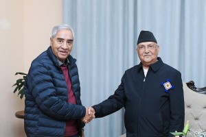 कांग्रेस सभापति देउवा र एमालेका अध्यक्ष ओलीबीच भेटवार्ता, भेट अर्थपूर्ण 