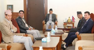 गृहमन्त्री खाँण र प्रकाण्डबीच भेटवार्ता