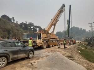 मुुग्लिन–पोखरा सडकका चार ठाउँमा ‘प्रिकाष्ट’ प्रविधि प्रयोग गरेर पुल बनाइँदै