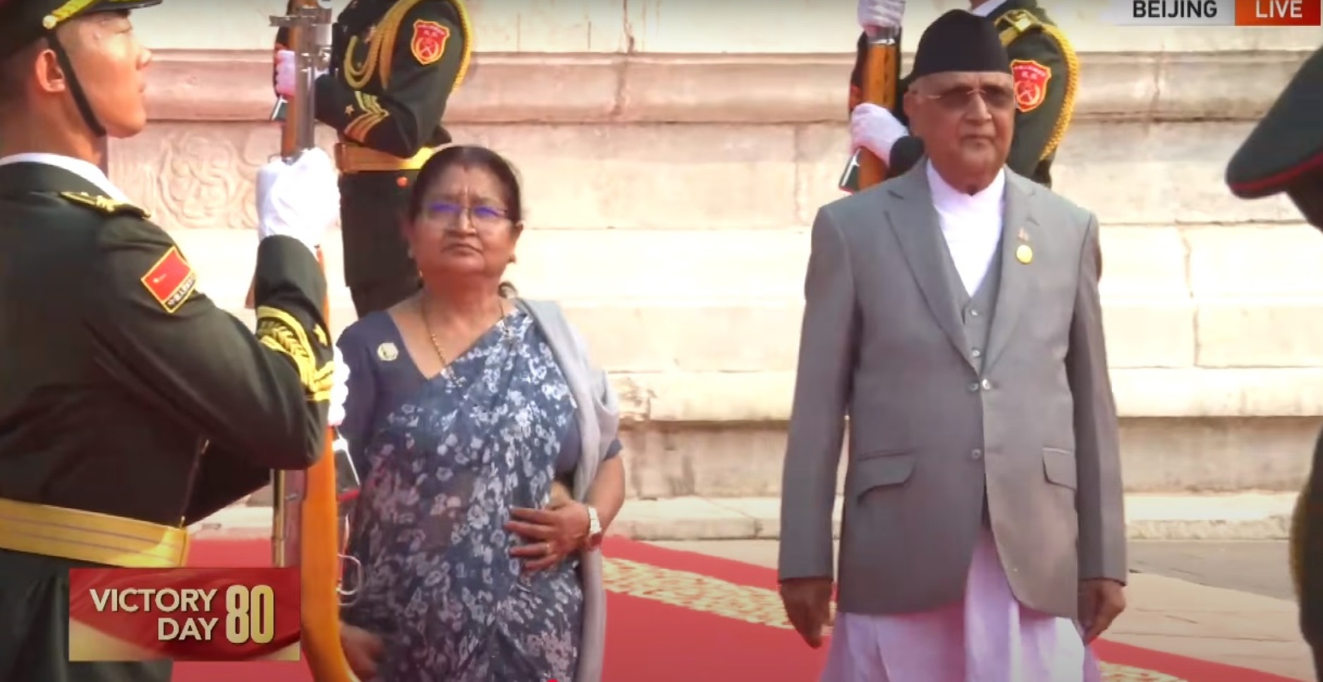 बेइजिङमा विशाल शैन्य परेड, प्रधानमन्त्री ओलीसहित विश्वका राष्ट्रप्रमुख सहभागी