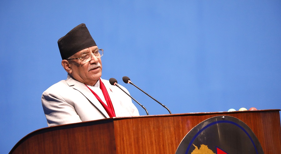 सत्ता बाहिर रहेका प्रचण्डको संसदमा प्रधानमन्त्री ओलीदेखि गठबन्धनलाई खरो प्रहार 