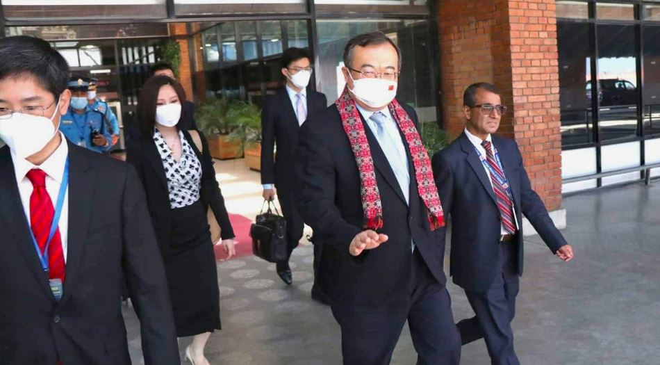 चिनियाँ कम्युनिस्ट पार्टी (सिपिसी) का विदेश विभाग प्रमुख लिउ काठमाण्डौ आइपुगे